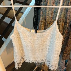 Lace crop top